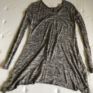 Grey Long Sleeve T-shirt Dress